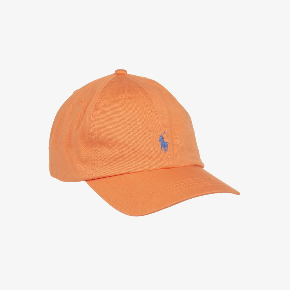 Ralph Lauren-Boys Vibrant Orange Twill Cap | Childrensalon Outlet