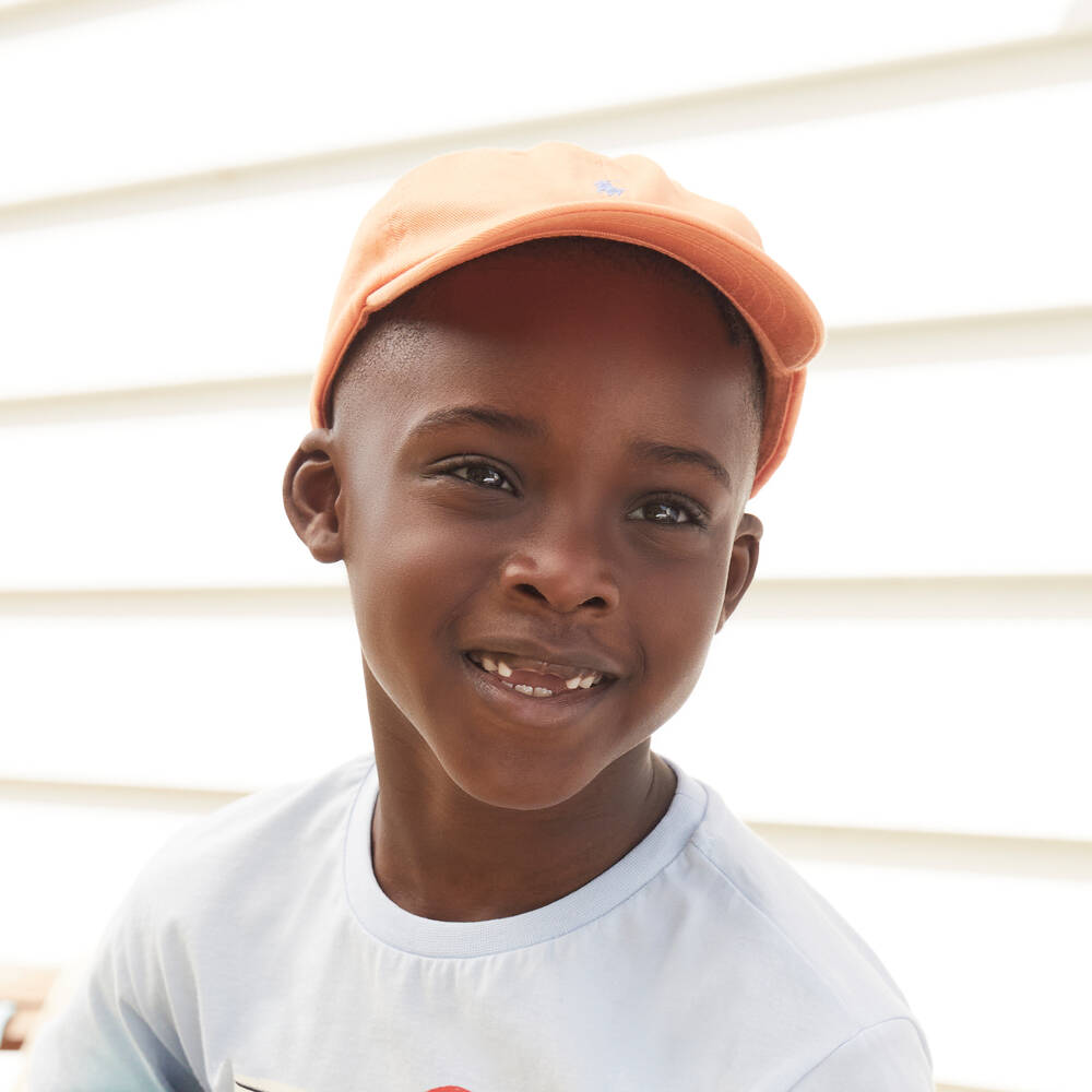 Ralph Lauren-Boys Vibrant Orange Twill Cap | Childrensalon Outlet