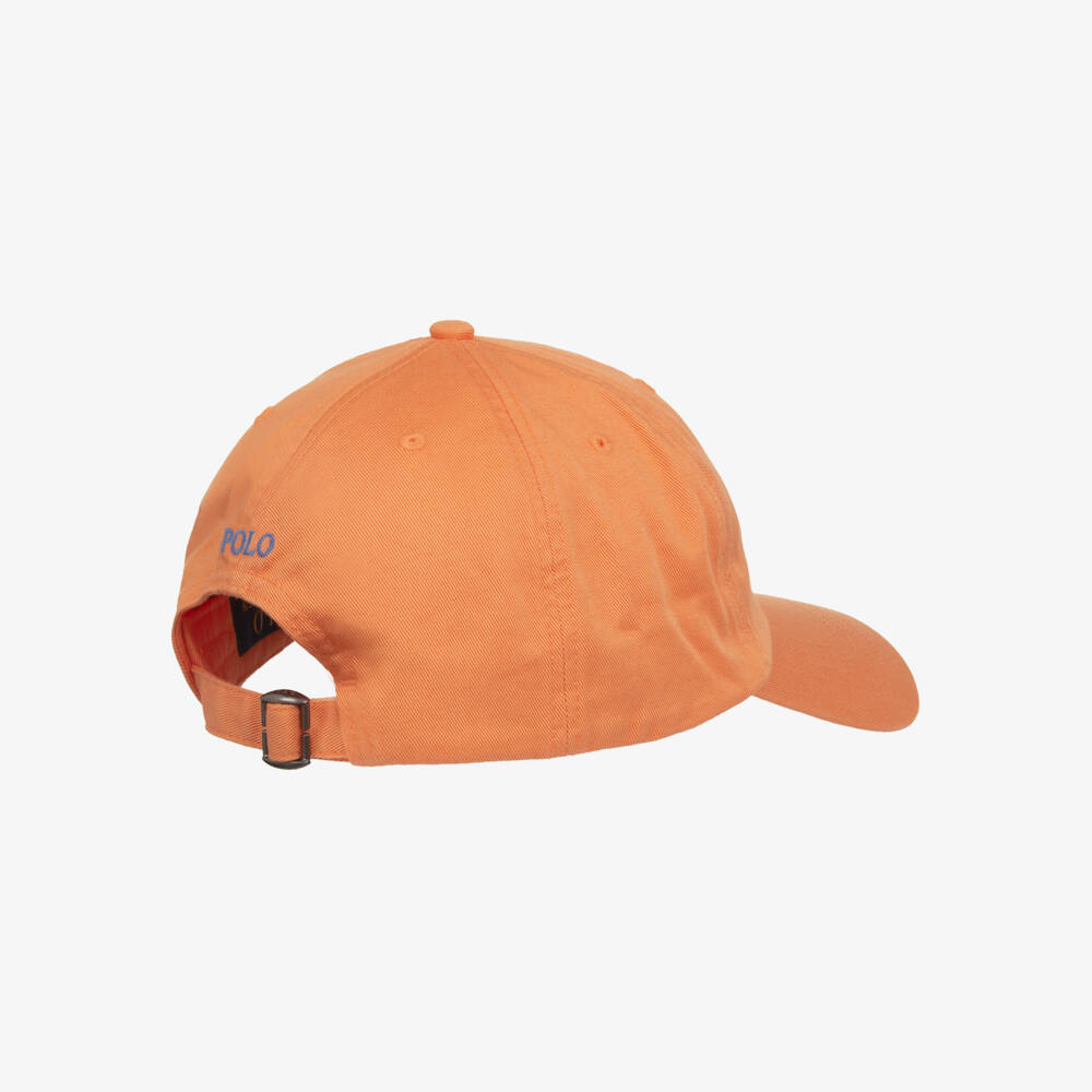 Ralph Lauren-Boys Vibrant Orange Twill Cap | Childrensalon Outlet
