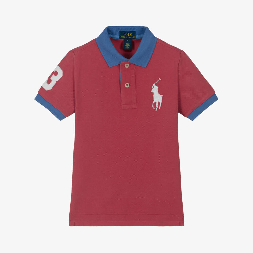 Ralph Lauren-Boys Vibrant Red Pony Polo | Childrensalon Outlet