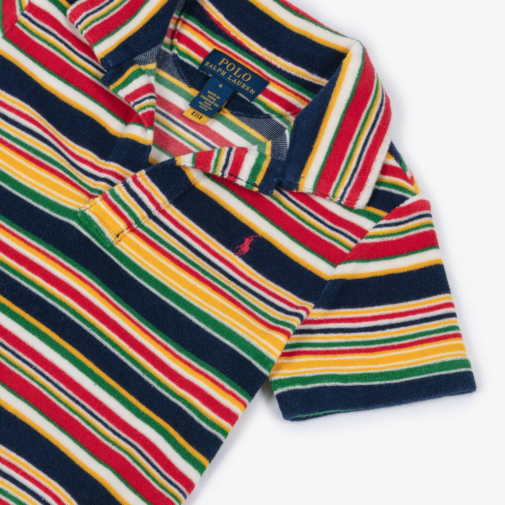 Ralph Lauren-Boys Vibrant Striped Towelling Polo | Childrensalon Outlet