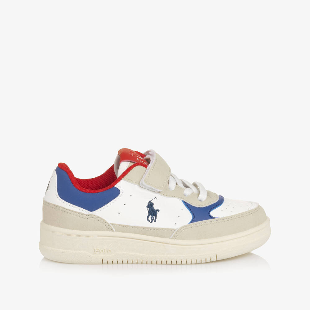 Ralph Lauren-Кроссовки бежевые и белые для мальчиков | Childrensalon Outlet