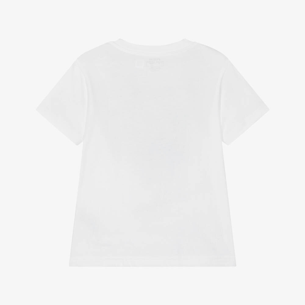 Ralph Lauren-Boys White Cotton Flag Tee | Childrensalon Outlet