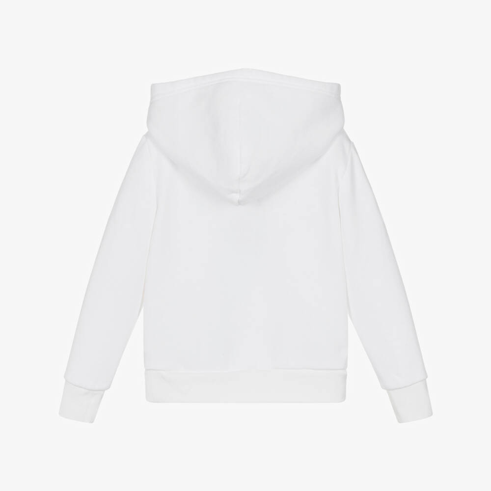 Ralph Lauren-Boys White Fleece Logo Top | Childrensalon Outlet