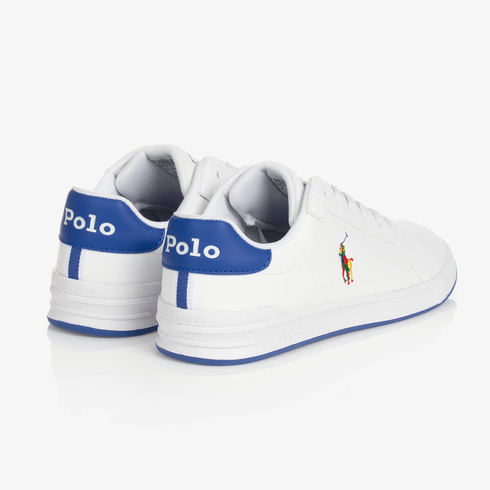 Polo Ralph Lauren Wei e Sneakers mit Schn rsenkel J