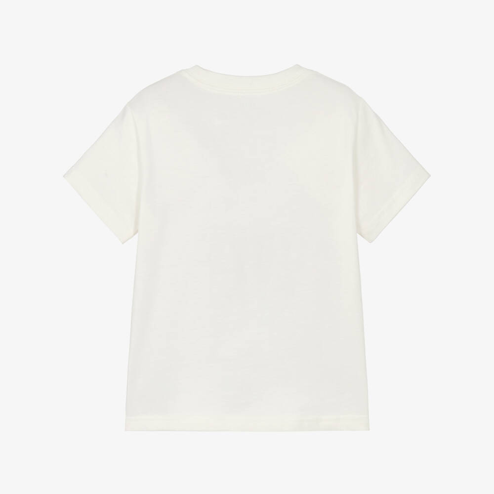 Ralph Lauren-Белая футболка с принтом медведя на паруснике для мальчиков | Childrensalon Outlet