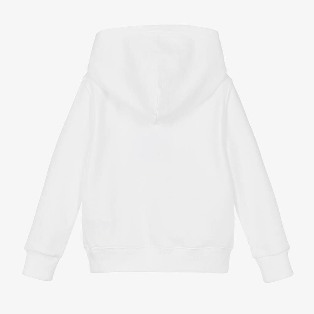 Polo Ralph Lauren-توب هودي قطن جيرسي لون أبيض للأولاد | Childrensalon Outlet
