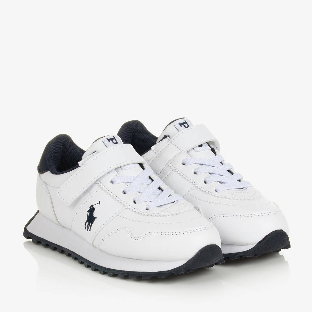 Polo Ralph Lauren - Weiße Sneakers mit Klettverschluss | Childrensalon
