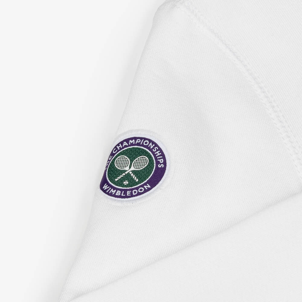 Ralph Lauren-Boys White Wimbledon Collection Sweatshirt with Polo Bear | Childrensalon Outlet
