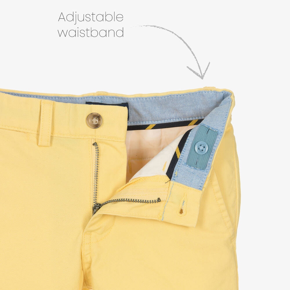 Ralph Lauren-Boys Yellow Cotton Chino Trousers | Childrensalon Outlet
