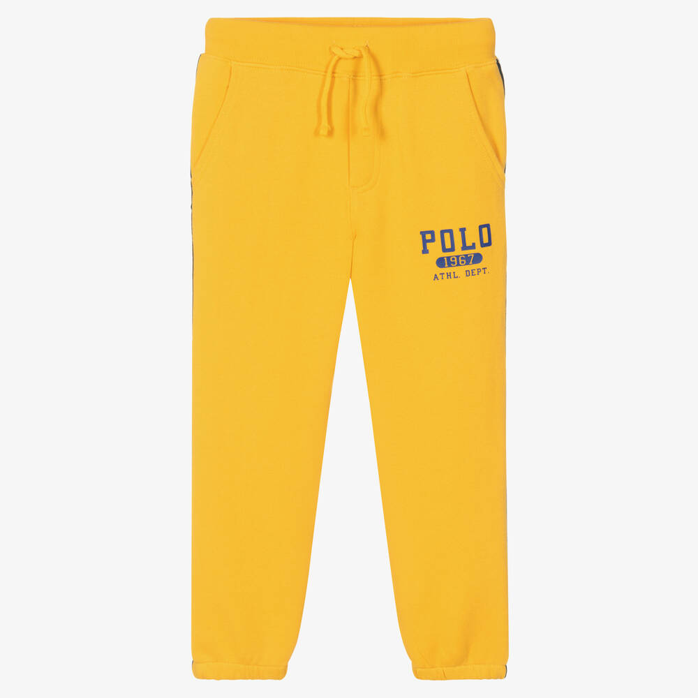 Polo Ralph Lauren - Boys Yellow Cotton Joggers | Childrensalon