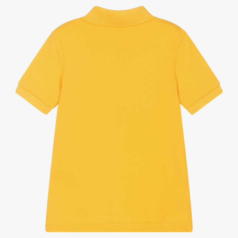 Ralph Lauren-Boys Yellow Cotton Polo Shirt | Childrensalon Outlet