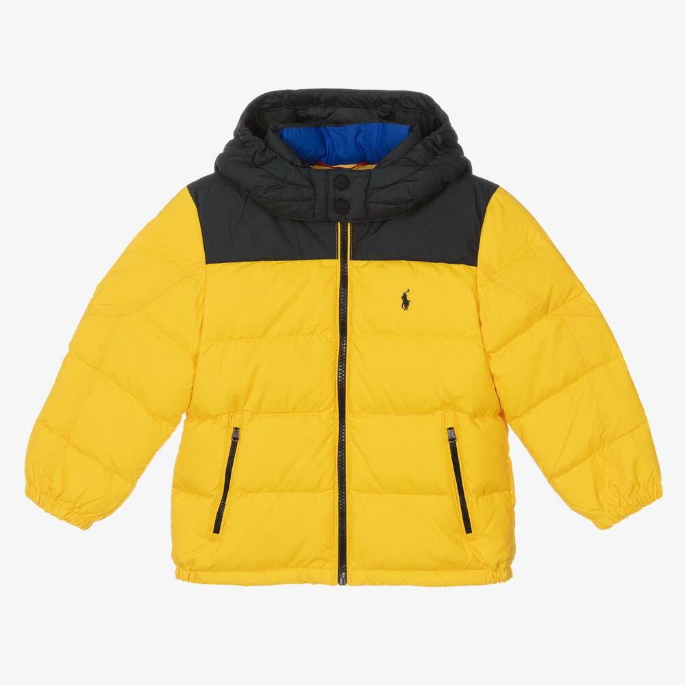 Ralph Lauren - Gelbe Daunen-Steppjacke für Jungen | Childrensalon