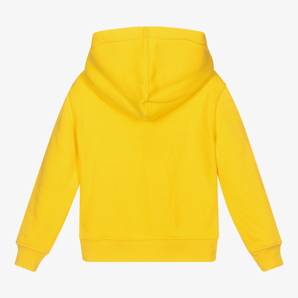 Ralph Lauren Boys Yellow Logo Hoodie Childrensalon Outlet