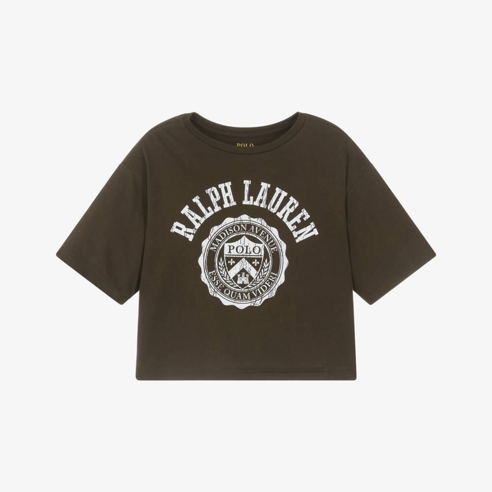 Ralph Lauren-Brown Logo Tshirt | Childrensalon Outlet