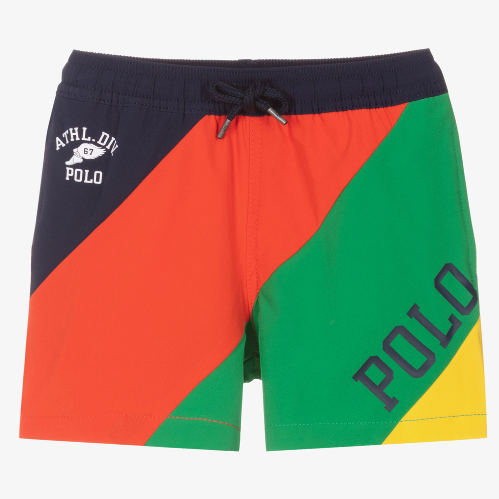 Polo toddler swim trunks discount