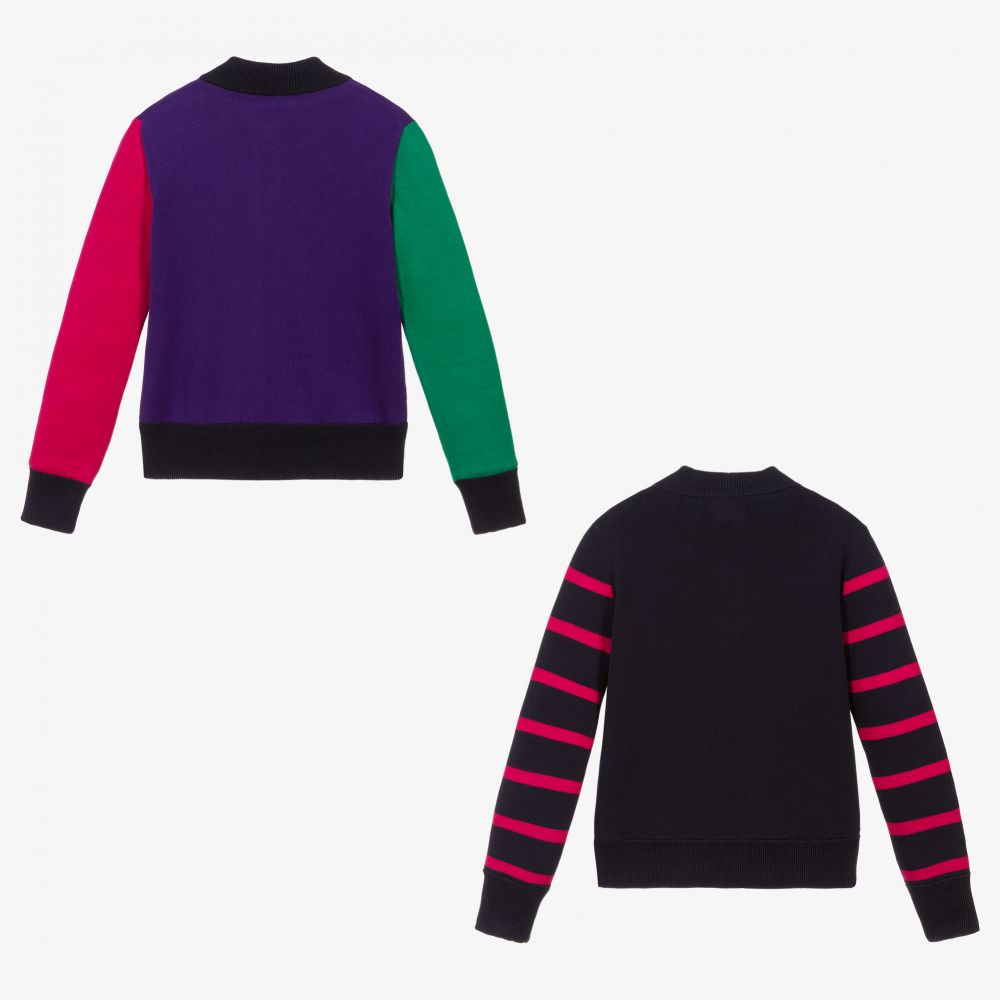 Polo Ralph Lauren-Colourblock Zip-Up Cardigan | Childrensalon Outlet