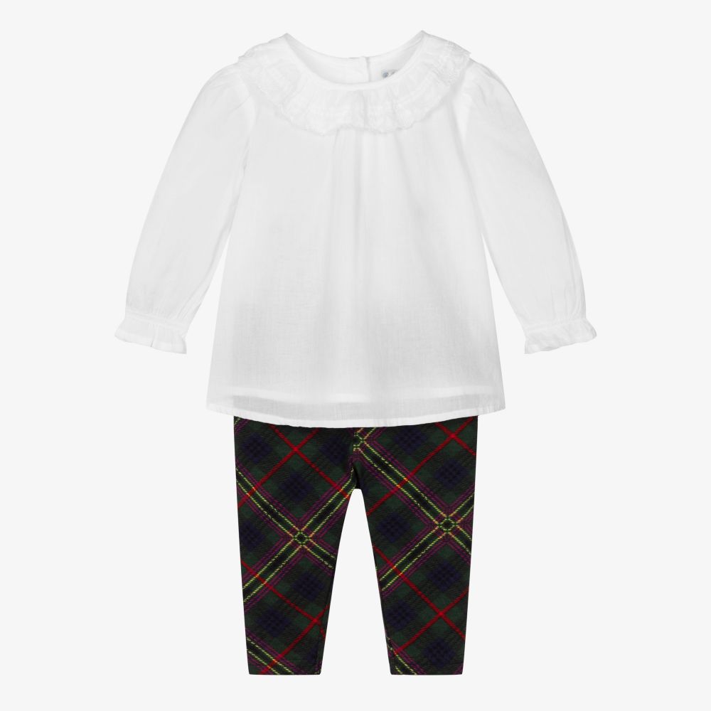 Ralph Lauren - Cotton Blouse & Leggings Set | Childrensalon