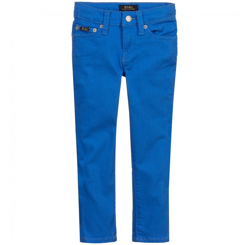 Polo Ralph Lauren - Ярко-синие джинсы скинни | Childrensalon