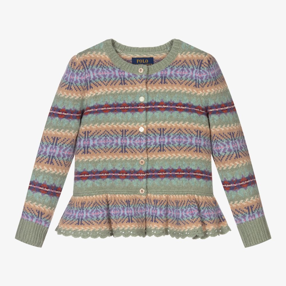 Polo Ralph Lauren-Fair Isle Wool Blend Cardigan | Childrensalon Outlet