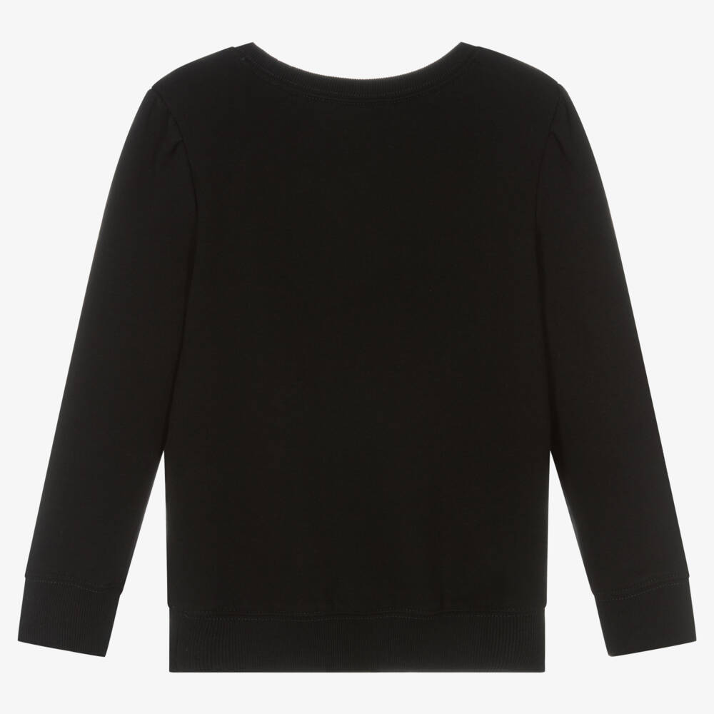 Polo Ralph Lauren-Girls Black Ski Bear Sweatshirt | Childrensalon Outlet