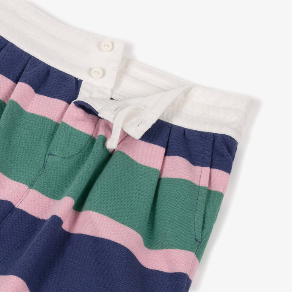 Ralph Lauren-Girls Blue and Green Striped Skirt | Childrensalon Outlet