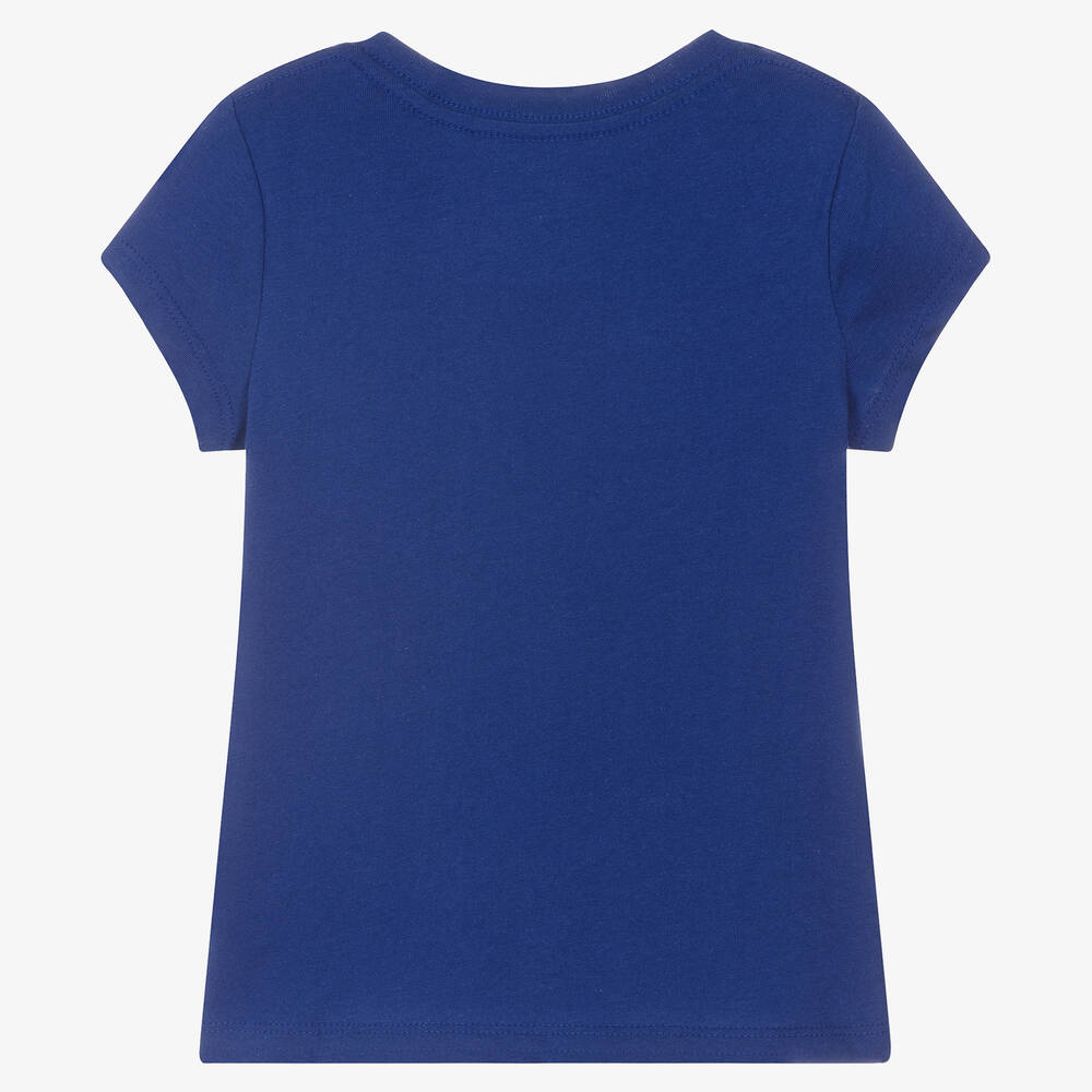 Поло Ralph Lauren-Синяя футболка с пони для девочек | Childrensalon Outlet