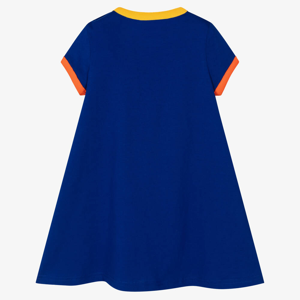 Поло Ralph Lauren-Синее хлопковое платье для девочек | Childrensalon Outlet