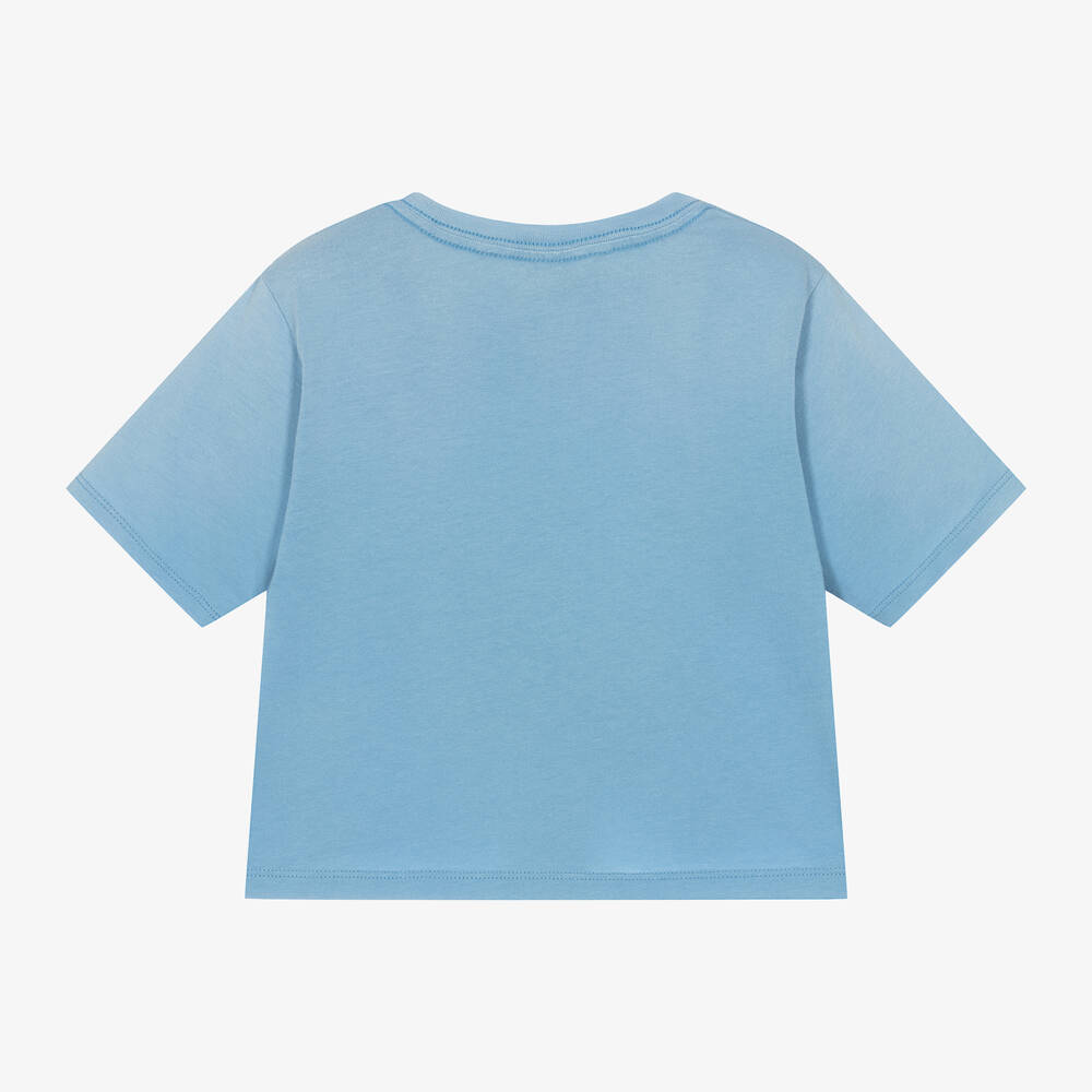 Ralph Lauren Girls Blue Cotton Jersey T Shirt