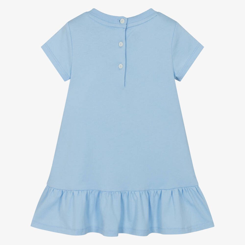 Ralph Lauren-Girls Blue Cotton Kite Dress | Childrensalon Outlet