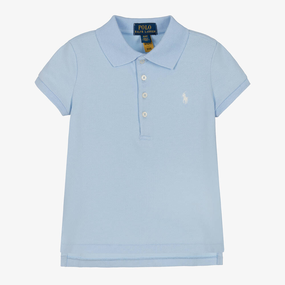 Light blue polo hot sale shirt girls