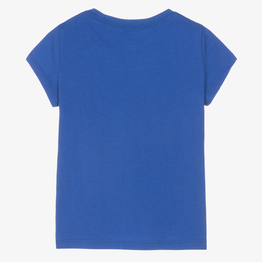 Поло Ralph Lauren-Синяя хлопковая футболка | Childrensalon Outlet