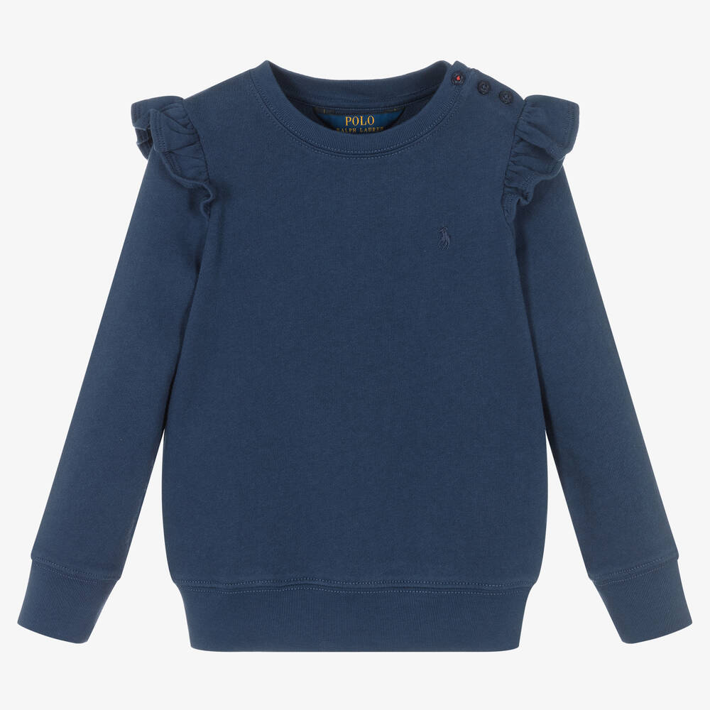 Blue polo sweatshirt on sale