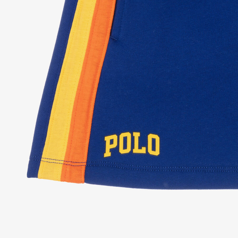 Поло Ralph Lauren-Синяя хлопковая юбка для девочек | Childrensalon Outlet