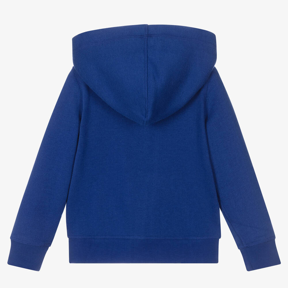 Polo Ralph Lauren - Girls Blue Cotton Zip-Up Top