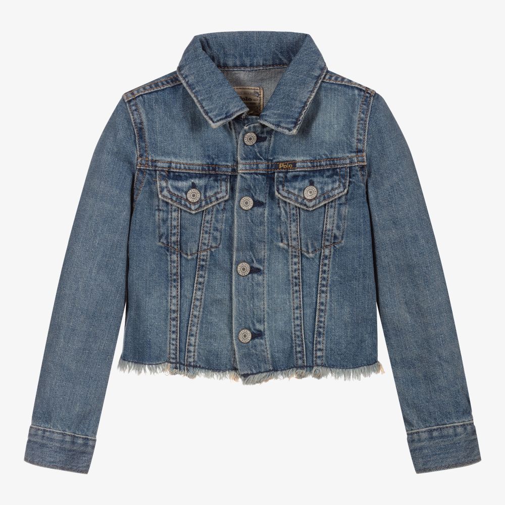 Polo Ralph Lauren - Синяя джинсовая куртка для девочек | Childrensalon