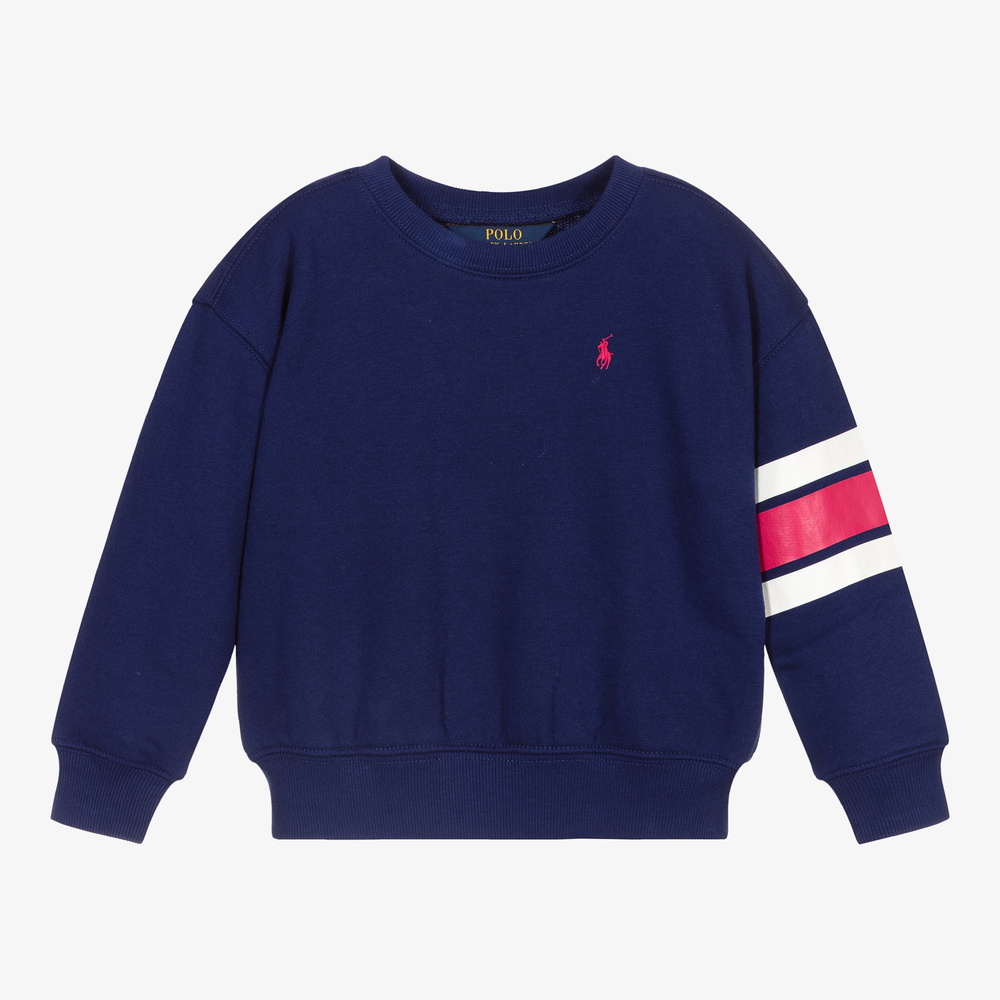 Polo Ralph Lauren - Blaues Sweatshirt für Mädchen | Childrensalon