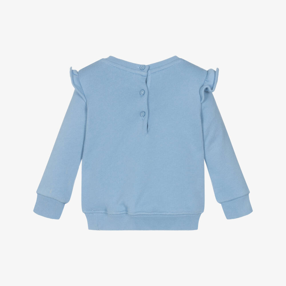 Ralph Lauren-Свитшот синий с медвежонком для девочек | Childrensalon Outlet
