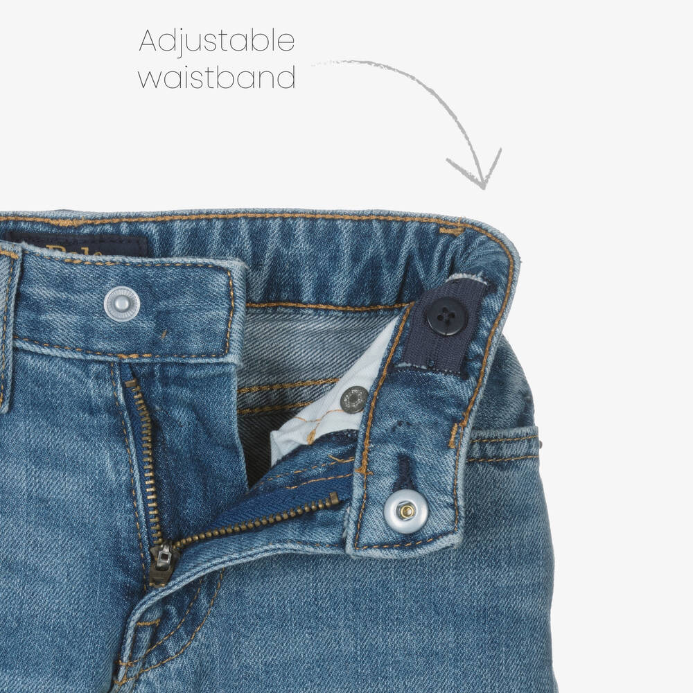 Ralph Lauren-Girls Blue Slim Boyfriend Denim Jeans | Childrensalon Outlet