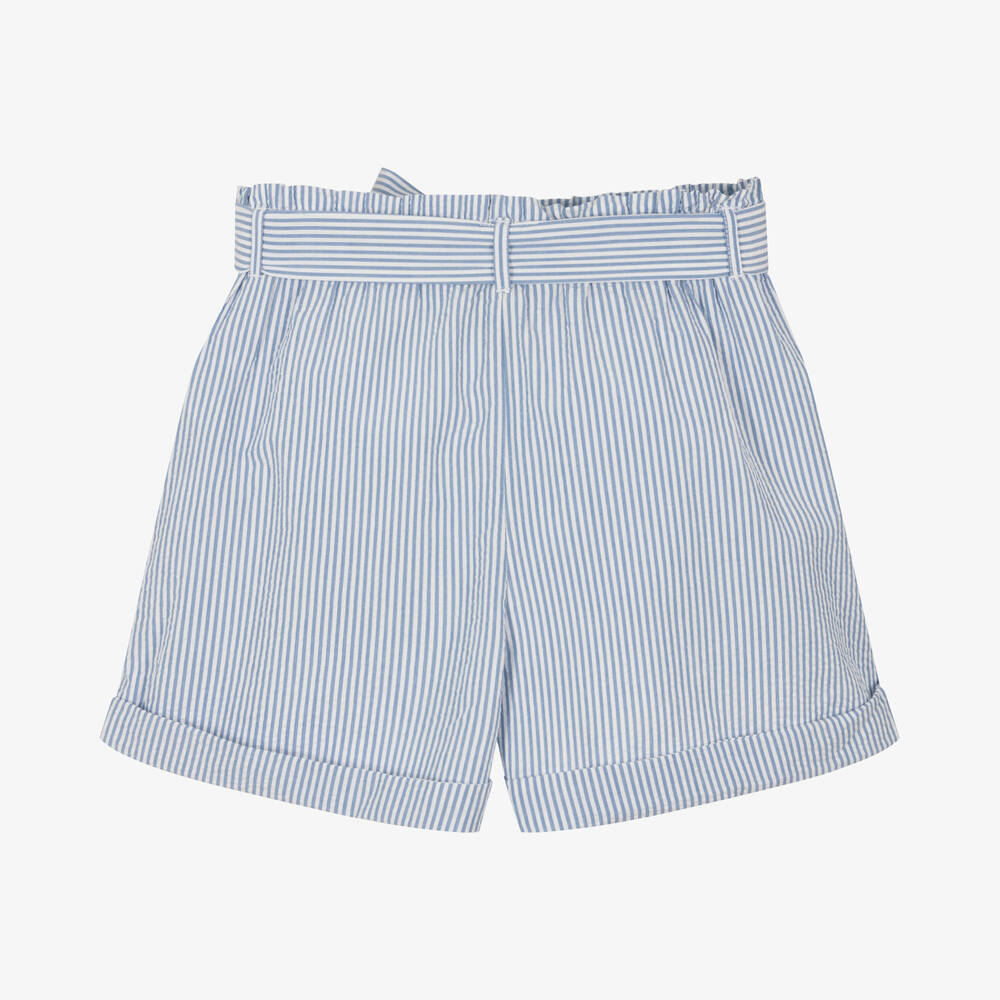 Поло Ralph Lauren-Хлопковые шорты в голубую полоску | Childrensalon Outlet