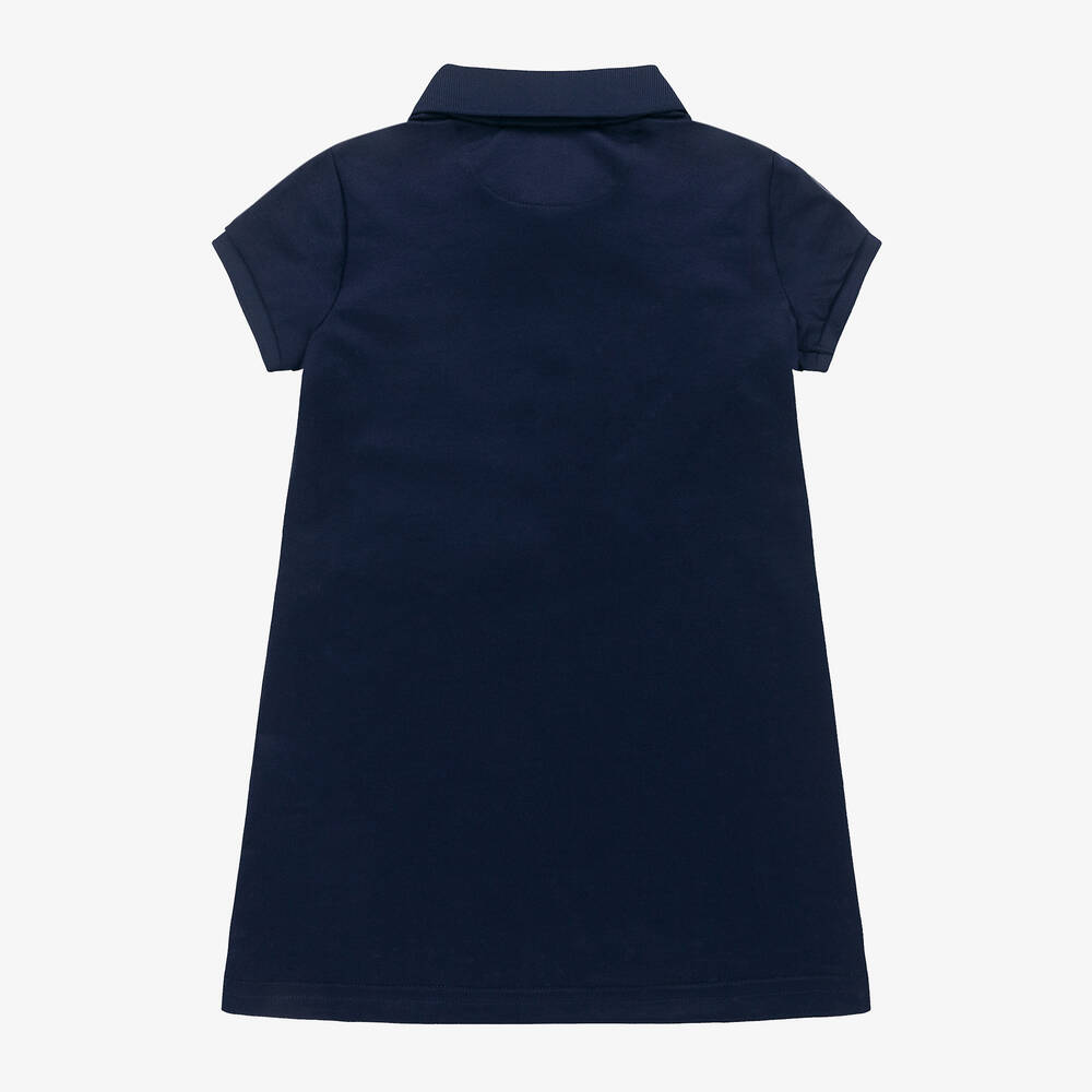 Ralph Lauren-Girls Blue Wimbledon Polo Dress | Childrensalon Outlet