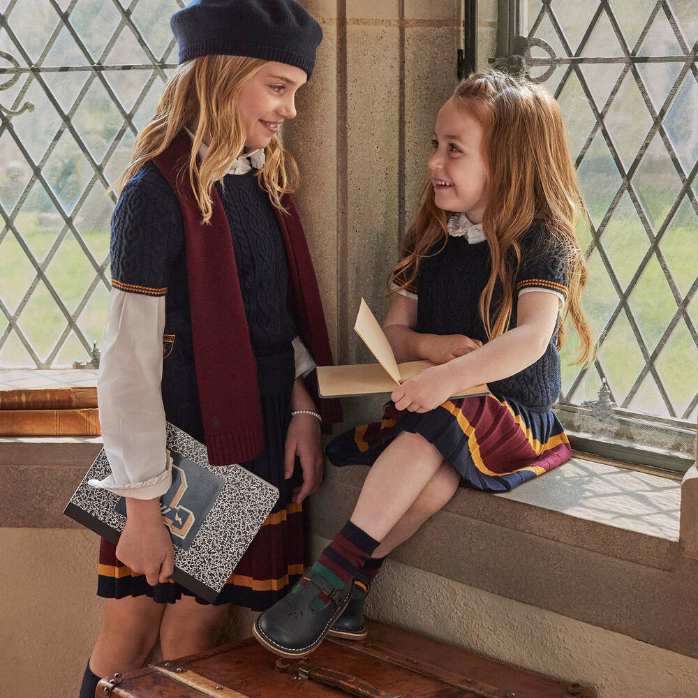 Blue polo shop outfit girl