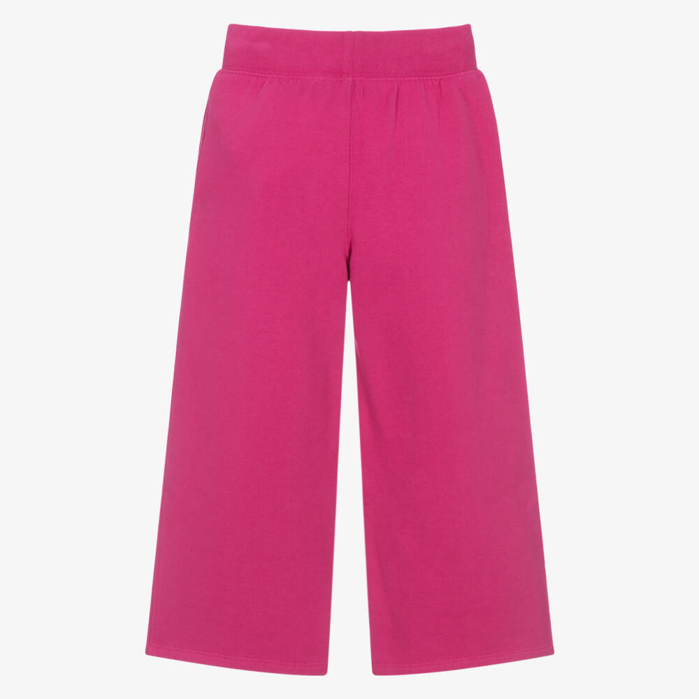 Ralph Lauren-Girls Bright Pink Joggers with Big Pony Logo | Childrensalon Outlet