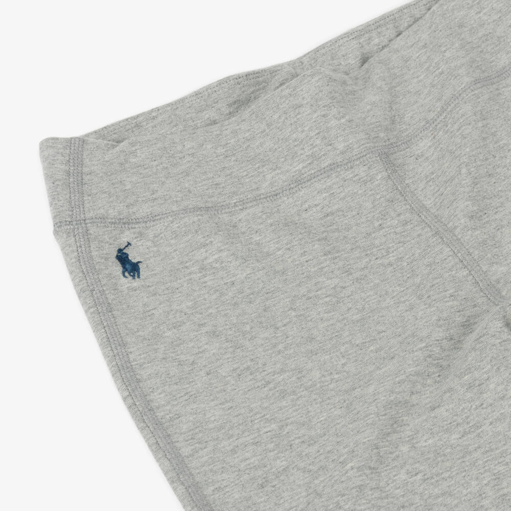 Ralph Lauren-Girls Charcoal Flare Cotton Leggings | Childrensalon Outlet