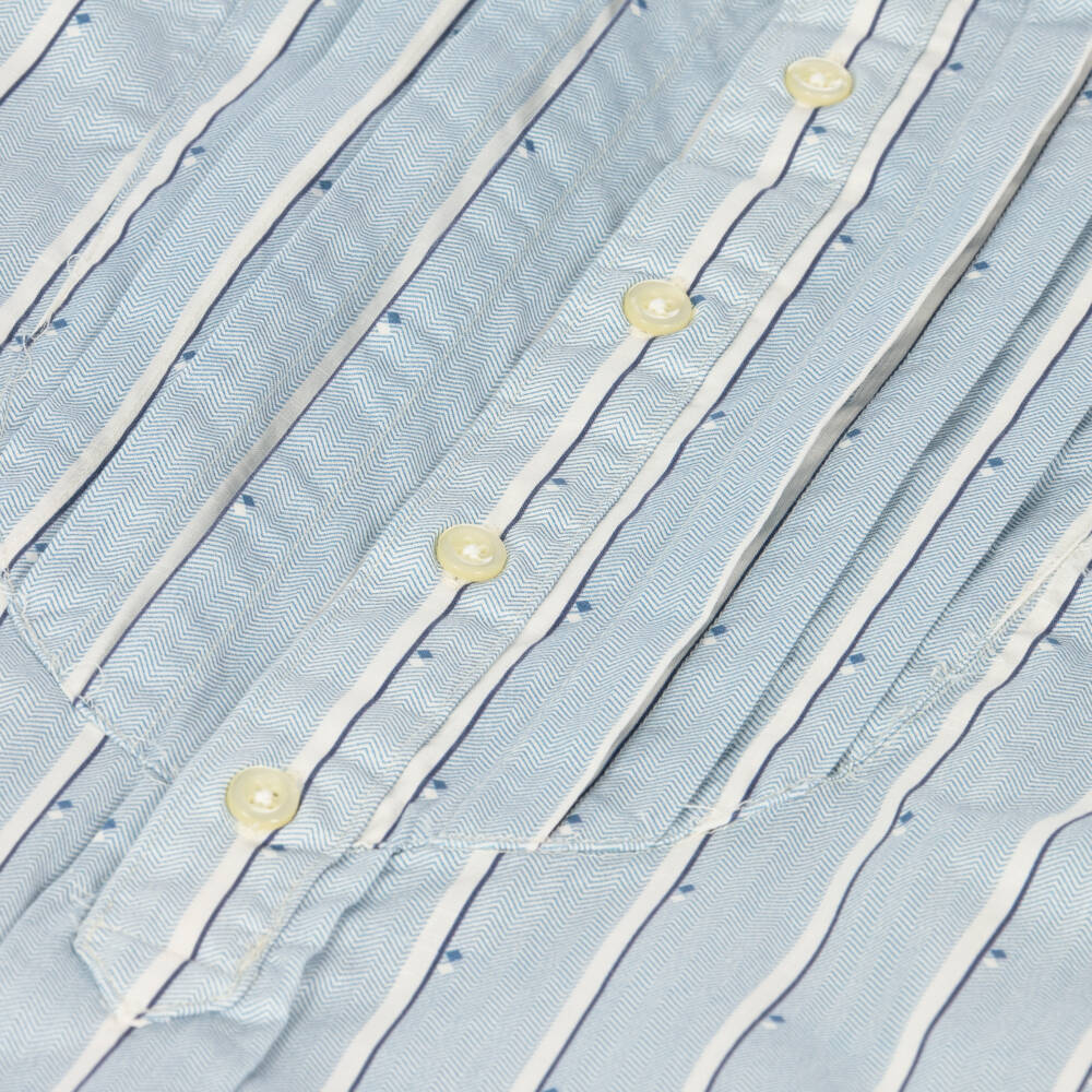 رالف لورين-فستان قميص قطن لون أزرق | Childrensalon Outlet