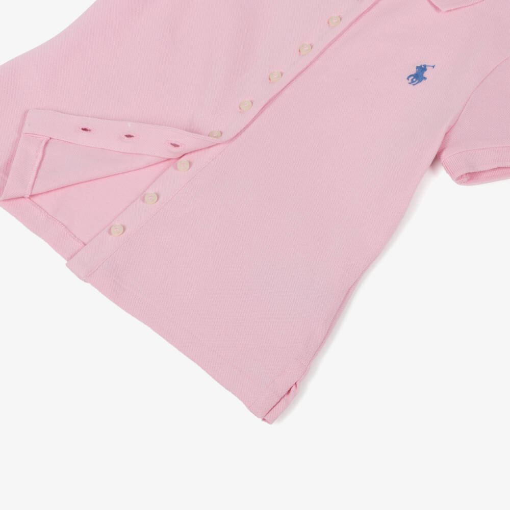 Ralph Lauren-Girls Cotton Candy Buttoned Polo | Childrensalon Outlet