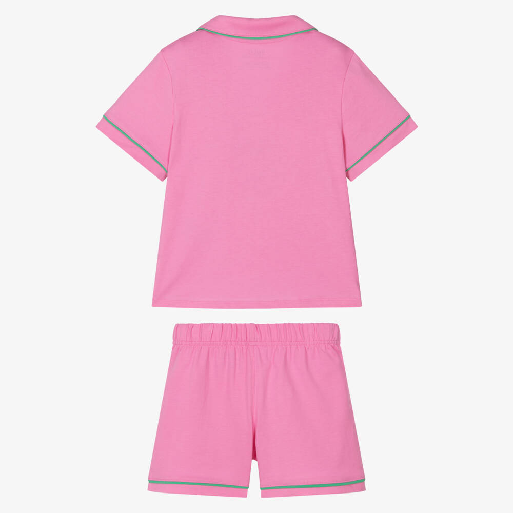 Ralph Lauren-Girls Cotton Sleep Set in Pink | Childrensalon Outlet