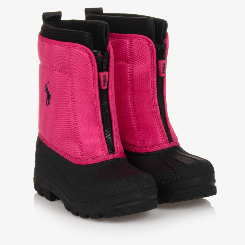 Ralph Lauren-Girls Dual-Tone Winter Boots | Childrensalon Outlet