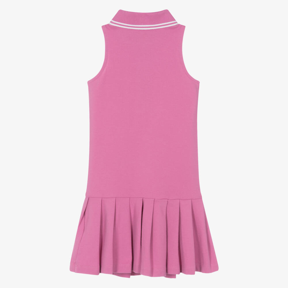 Ralph Lauren-Girls' Elegant Pink Polo Frock | Childrensalon Outlet