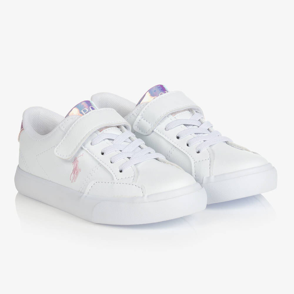 Polo Ralph Lauren - Baskets en simili cuir fille | Childrensalon